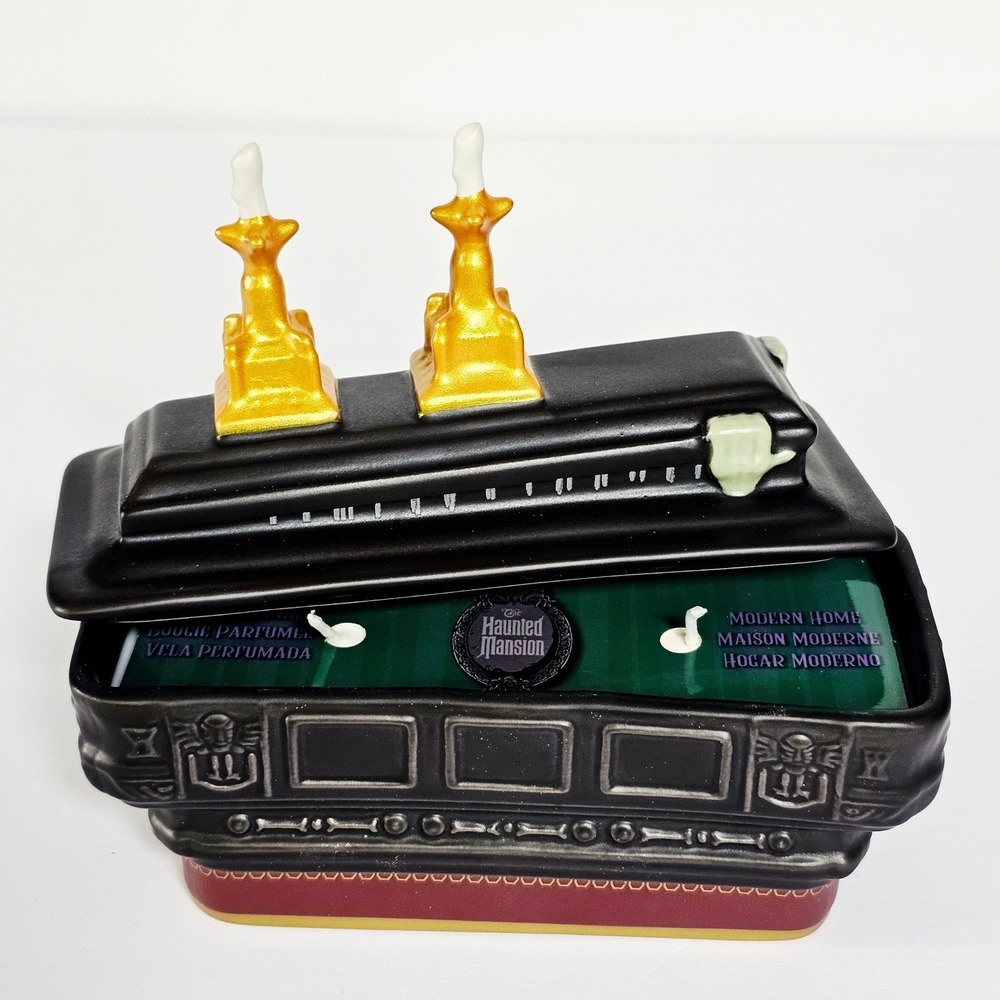 NEW 2023 Disney World Haunted Mansion Coffin Vampire Scented Candle Ceramic